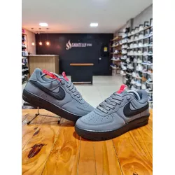 Tênis Nike Air Force Grafite/Preto/Vermelho - Atacado das Tailandesas