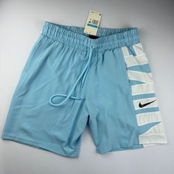 Bermuda Tactel nike azul com detalhe no canto dire... - Atacado das Tailandesas