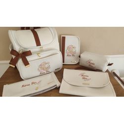 KIT DE BOLSA MATERNIDADE MARIA FLOR - 0029 - Ateliê Ágape