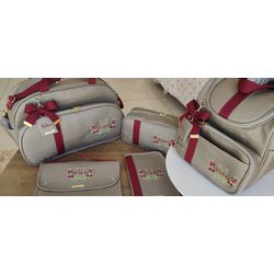KIT DE BOLSA MATERNIDADE HELENA - 124 - Ateliê Ágape