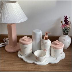 Kit Higiene Floral 7 Rosas - KHF7R010 - Ateliê Ágape