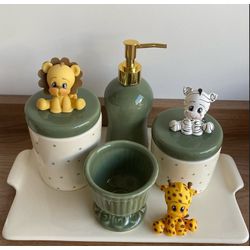 Kit Higiene porcelana - KHPVC007 - Ateliê Ágape