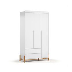 Roupeiro Tess Clean 3 Portas - RTC3P075 - Ateliê Ágape