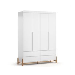 Roupeiro Tess Clean 4 Portas - RTC4P077 - Ateliê Ágape