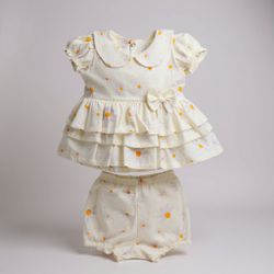 Conjunto Uyara-margarida - Ateliê NewBaby