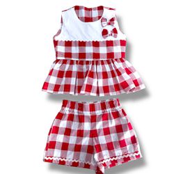 Conjunto Elba - Vermelho - Ateliê NewBaby