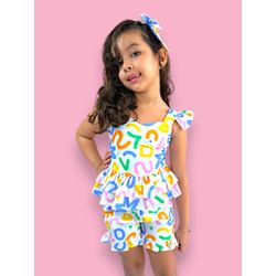 Vestido divertida mente - Alegria - Ateliê NewBaby