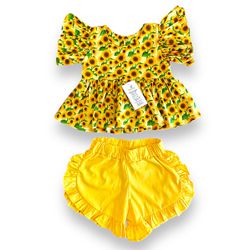 Conjunto Cria girassol - Ateliê NewBaby