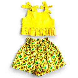 Conjunto Drika - Girassol - Ateliê NewBaby