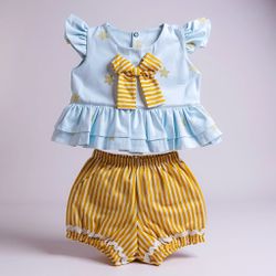 CONJUNTO Eloá-ESTRELA DOURADA - Ateliê NewBaby