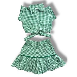 Conjunto Enxerida verde - Ateliê NewBaby