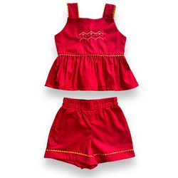 Conjunto Mari Bordado - Ateliê NewBaby