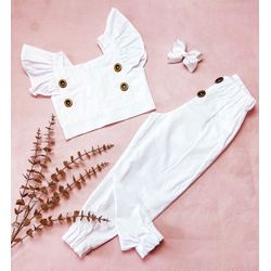 Conjunto Pérola Branco - Ateliê NewBaby