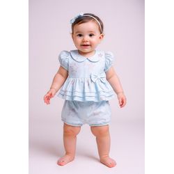 Conjunto Uyara-estrela rose - Ateliê NewBaby