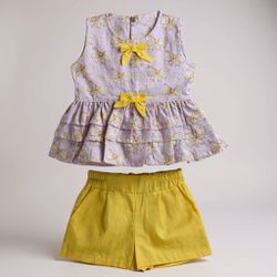 CONJUNTO YARA-LAÇOS - Ateliê NewBaby