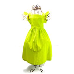 Vestido gola quadrada - verde lima - Ateliê NewBaby