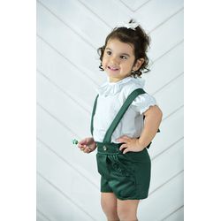 Conjunto jardineira Eloá - Ateliê NewBaby