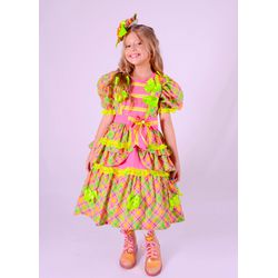 Vestido Junino Luxo Bela menina - Ateliê NewBaby