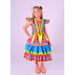 Vestido Junino Luxo Ana Maria - estampa exclusiva ... - Ateliê NewBaby