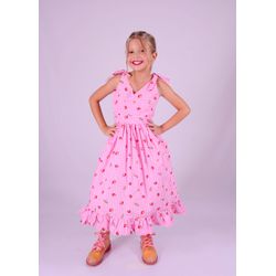 Vestido Gabriela rosa - Ateliê NewBaby