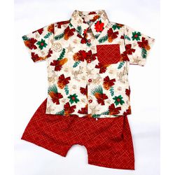 Conjunto Yuri - Laço Natalino - Ateliê NewBaby