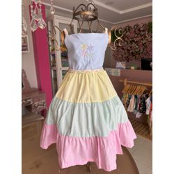 Vestido Marissol bordado - Ateliê NewBaby