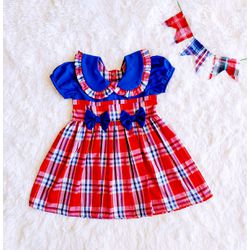 Vestido Vixe Maria Vermelho - Ateliê NewBaby