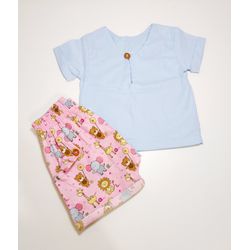 Conjunto Arthur - Selva Rosa - Ateliê NewBaby