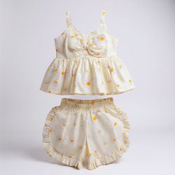 Conjunto Sara Laço Margarida - Ateliê NewBaby