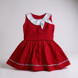 VESTIDO FRANCIS -vermelho - Ateliê NewBaby