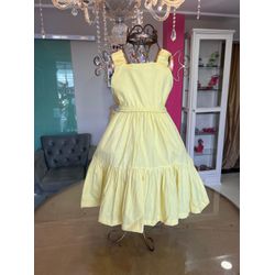 Vestido Hadassa amarelo - Ateliê NewBaby