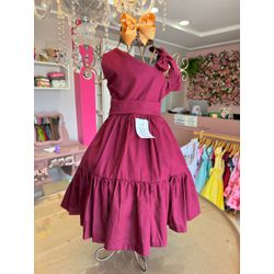 Vestido Helena vinho - Ateliê NewBaby