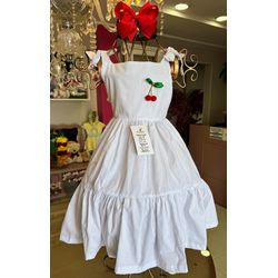 Vestido Mari Laços branco - Ateliê NewBaby