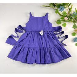 Vestido Marisol Uva - Ateliê NewBaby
