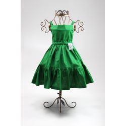 Vestido Marisol Verde Escuro - Ateliê NewBaby