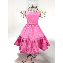 Vestido Marisol Rosa chiclete - Ateliê NewBaby