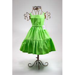 Vestido Marisol Verde Primavera - Ateliê NewBaby