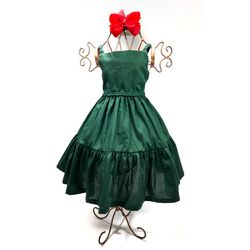 Vestido Marisol verde escuro - Ateliê NewBaby