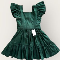 Vestido Mell verde escuro - Ateliê NewBaby