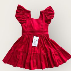 Vestido Mell vermelho - Ateliê NewBaby