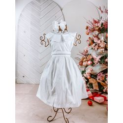 Vestido Naty branco - Ateliê NewBaby