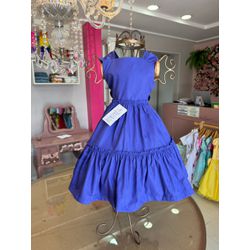 Vestido Thailla roxo - Ateliê NewBaby