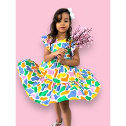 vestido divertida mente - vergonha - Ateliê NewBaby