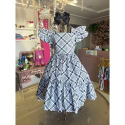 vestido Mell preto - Ateliê NewBaby