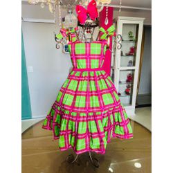 Vestido melissa xadrez - Ateliê NewBaby