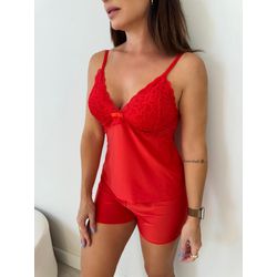 Short Doll Emy Vermelho - 2070 - ATELIÊ DA LINGERIE
