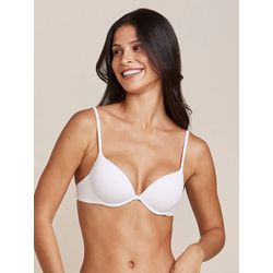 Sutiã Push Up Microfibra Branco - 23843 - ATELIÊ DA LINGERIE