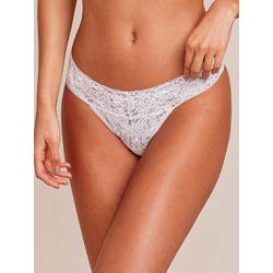 Calcinha Fio Dental Em Renda Prata - 37734 - ATELIÊ DA LINGERIE