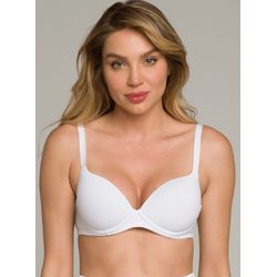 Sutiã Meia Taça Branco - 1030093 - ATELIÊ DA LINGERIE