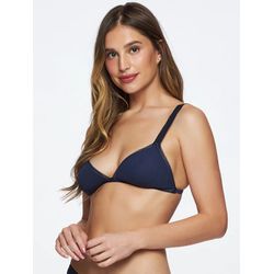 Sutiã Sem Bojo Tule Skin Marinho - 30628 - ATELIÊ DA LINGERIE